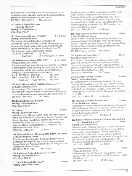 Oberlin College Course Catalog 1987 080