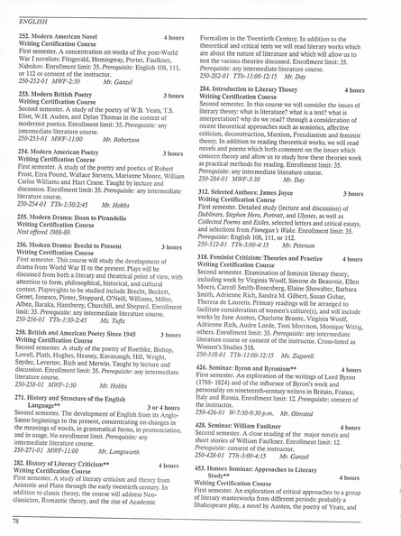 Oberlin College Course Catalog 1987 081