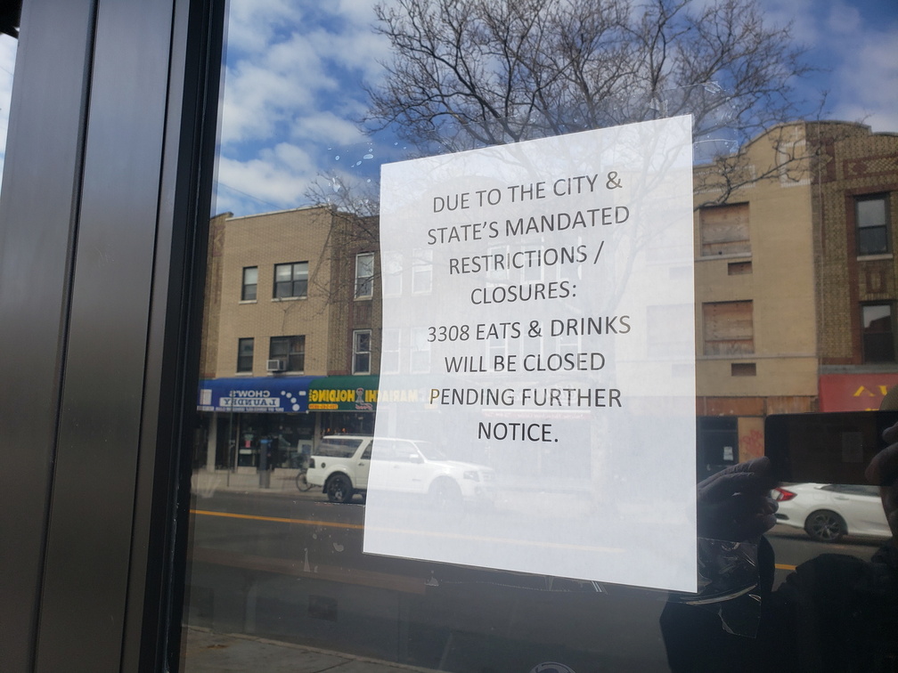 Corona Closure Signs, NYC, March and April, 2020