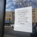 Corona Closure Signs, NYC, March and April, 2020