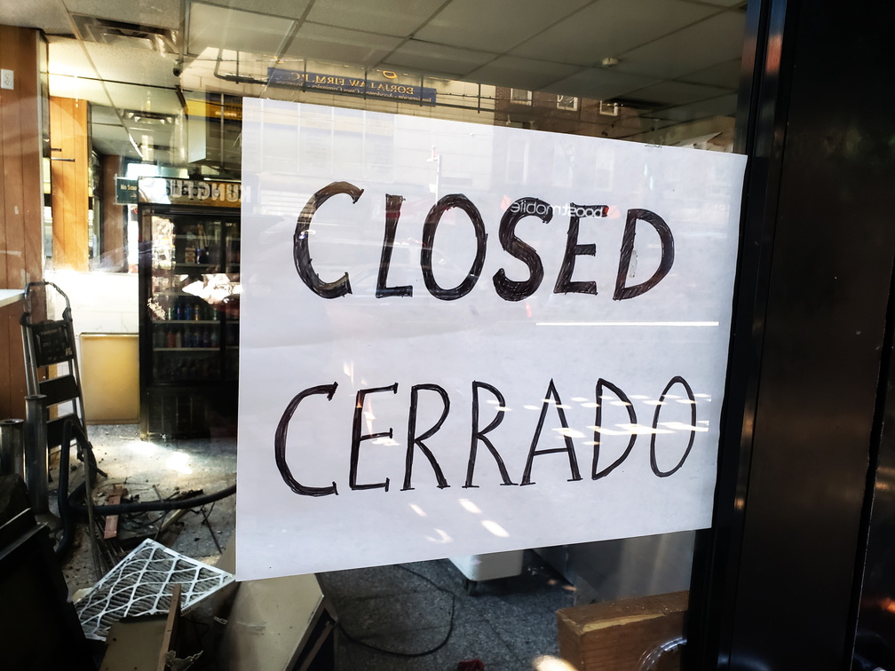 Corona Closure Signs, NYC, March and April, 2020