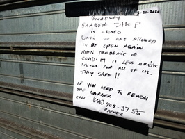 Corona Closure Signs, NYC, March and April, 2020