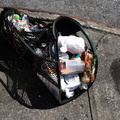 Warped Garbage Can. Flushing, Queens. August, 2016.