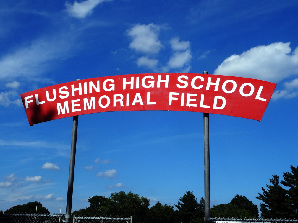 Flushing High School Memorial Field. Flushing, Queens. August, 2016.