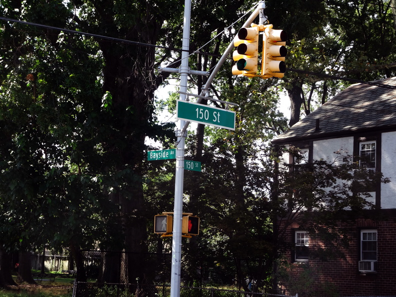 150th Street and Bayside Avenue. Flushing, Queens. August, 2016.