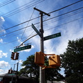 Bayside Avenue and Parsons Boulevard. Flushing, Queens. August, 2016.