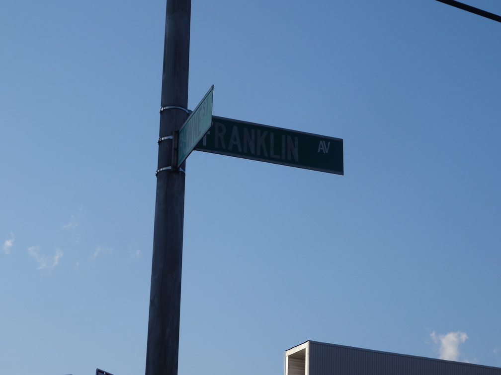 Bowne Street and Franklin Avenue.  Flushing, Queens. August, 2016.