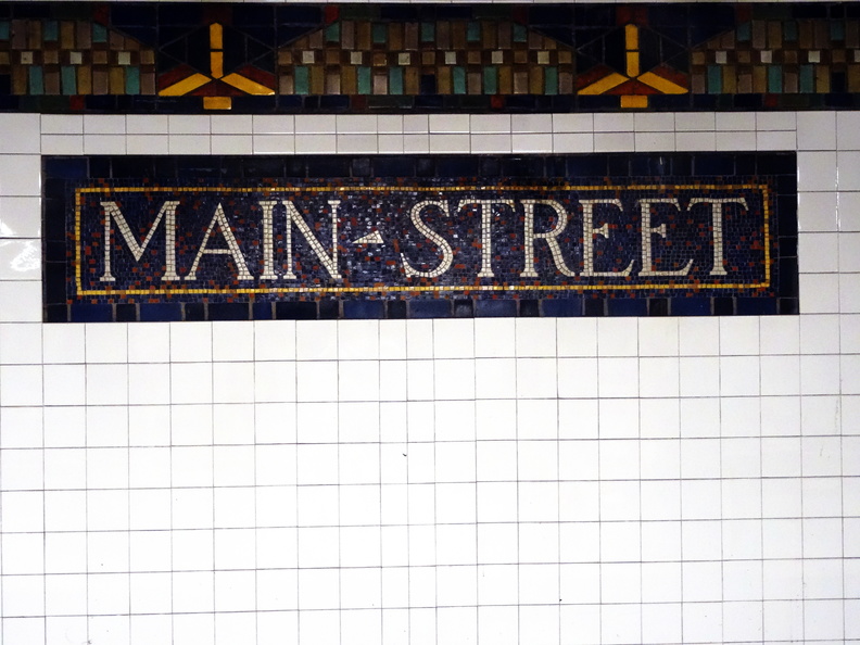 Main Street 7 Train Station. Flushing, Queens.