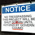 Corona Closure Signs, NYC, March and April, 2020