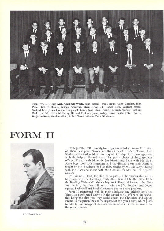 The 1967 GRYTTE. The Browning School Yearbook.