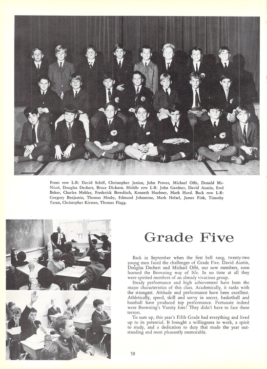 The 1967 GRYTTE. The Browning School Yearbook.