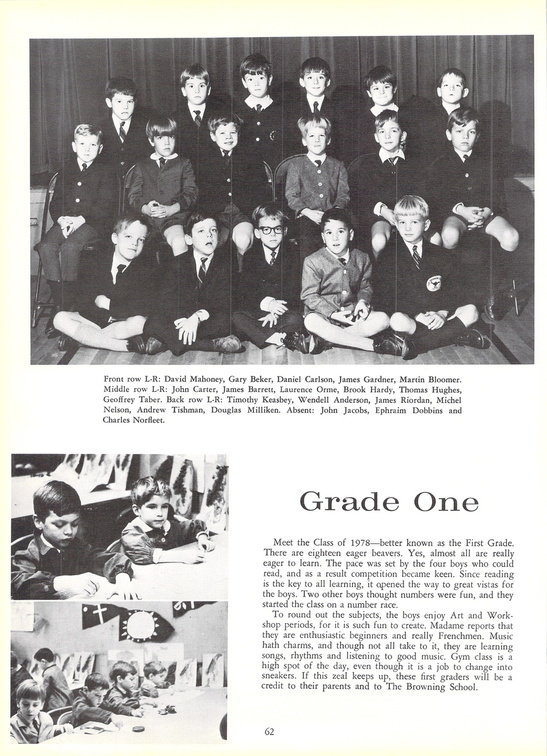 The 1967 GRYTTE. The Browning School Yearbook.