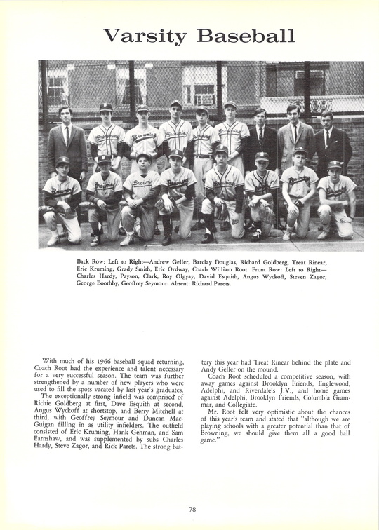 The 1967 GRYTTE. The Browning School Yearbook.