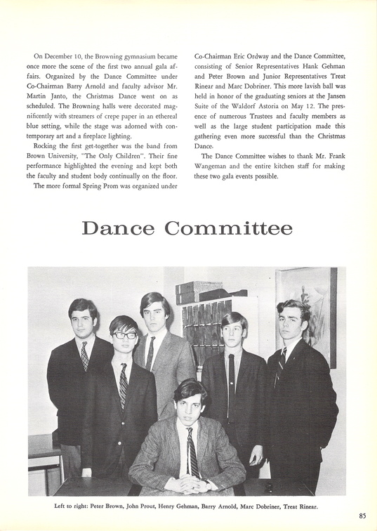 The 1967 GRYTTE. The Browning School Yearbook.