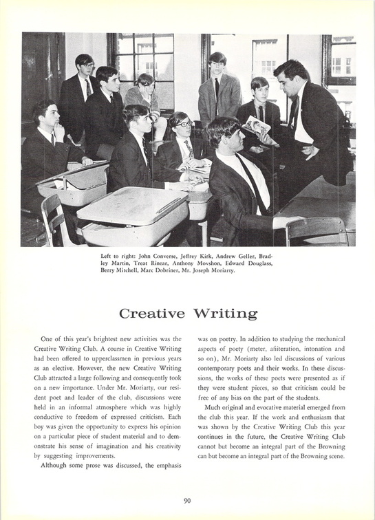 The 1967 GRYTTE. The Browning School Yearbook.