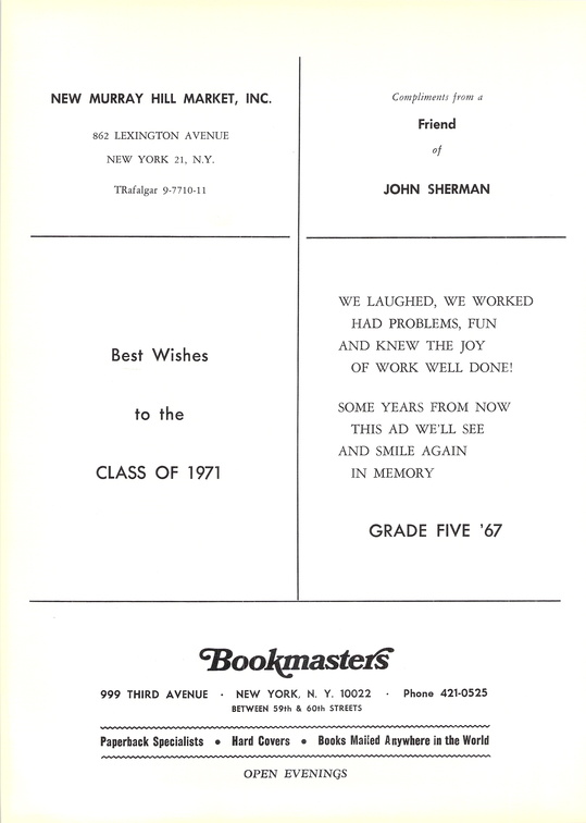 The 1967 GRYTTE. The Browning School Yearbook.