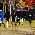 Footballers at Kissena Park DSC05229