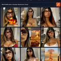 craiyon 190612 Mia Khalifa eats a Nuclear Mushroom Cloud