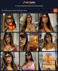 craiyon 190612 Mia Khalifa eats a Nuclear Mushroom Cloud