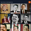 craiyon 192714 slabs of bacon on ronald reagan s face