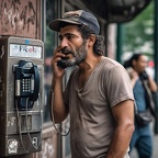 Derelict-unsheltered-man-talking-on-a-New-York-City-payphone-branded-WSBJ.com,-on-the-Grand-Concourse-in-the-Bronx,-4k-photo-quality (2)