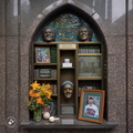 columbarium-niche-of-a-young-Windows-on-the-World-worker-who-died-on-9 11-and-whose-remains-were-never-found.-Niche-includes,-among-other-objects,-a-framed-picture-of-the-man-smiling,-a-baseball,-and-a-glass-stature-of-th (2)