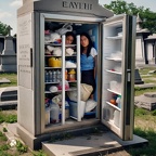 Front-page-New-York-Times-story-with-photos-about-teenage-girls-living-in-mausoleums-that-are-actually-refrigerators-and-freezers-at-Old-Calvary-Cemetery-in-Queens,-New-York. (1)