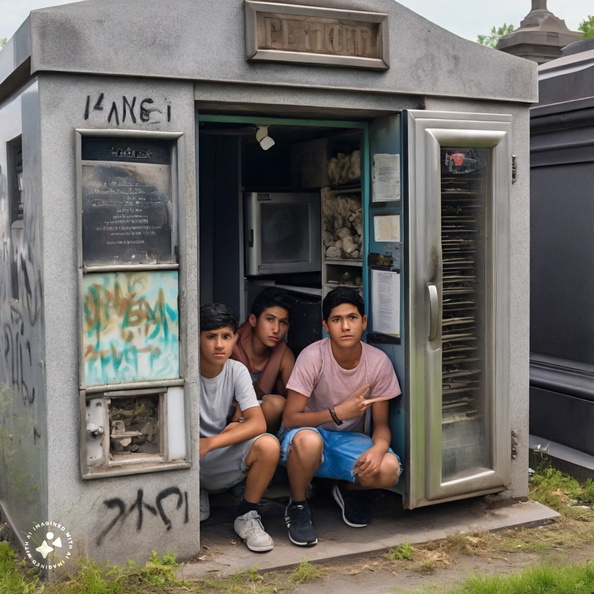 Teenage-boys-living-inside-mausoleums-that-are-actually-refrigerators-and-freezers-at-Old-Calvary-Cemetery-in-Queens,-New-York. (1)