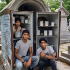 Teenage-boys-living-inside-mausoleums-that-are-actually-refrigerators-and-freezers-at-Old-Calvary-Cemetery-in-Queens,-New-York. (2)