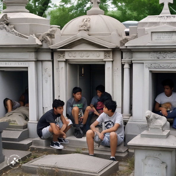 Teenage-boys-living-inside-family-mausoleums-at-Old-Calvary-Cemetery-in-Queens,-New-York. (2)