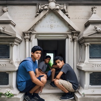 Teenage-boys-living-inside-family-mausoleums-at-Old-Calvary-Cemetery-in-Queens,-New-York. (3)
