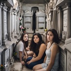 Teenage-girls-living-inside-family-mausoleums-at-Old-Calvary-Cemetery-in-Queens,-New-York. (3)