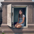 Teenage-girl-living-inside-a-family-mausoleum-at-Old-Calvary-Cemetery-in-Queens,-New-York.-Her-mausoleum-niche-is-actually-a-freezer. (2)