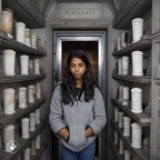 Teenage-girl-living-inside-a-family-mausoleum-at-Old-Calvary-Cemetery-in-Queens,-New-York.-Her-mausoleum-niche-is-actually-a-freezer. (3)