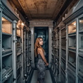 photojournalism-quality-photo-of-a-youthful-40-something-woman-living-inside-her-family's-community-mausoleum-crypt-at-the-St.-Michael's-cemetery-in-Astoria,-Queens,-where-she-was-born-and-raised-and-spent-her-entire-life (1)