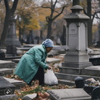 photojournalism-quality-photo-of-a-nondescript-woman-scavenging-for-food-at-a-Queens-NYC-cemetery- (3)