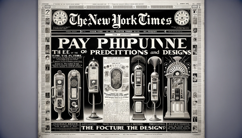 DALL·E 2023-12-18 17.26.49 - A 1920s style New York Times newspaper front page, featuring a vintage design with black and white graphics and typography. The headline reads 'The Pa