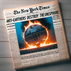 DALL·E 2023-12-21 19.04.48 - An image replicating the front page of The New York Times from the 1980s, focusing exclusively on a dramatic, fictional event. The page features a hig