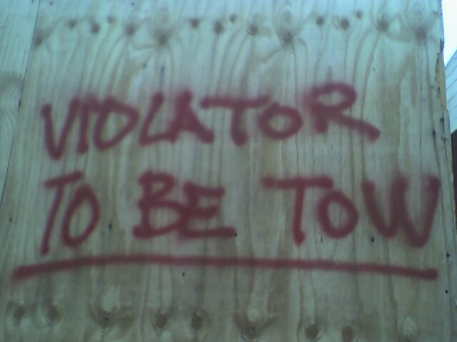 VIOLATOR BE TOW