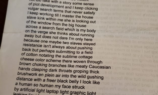 From Last Night’s Already-Deleted Tiana Clark Masturbation Poem