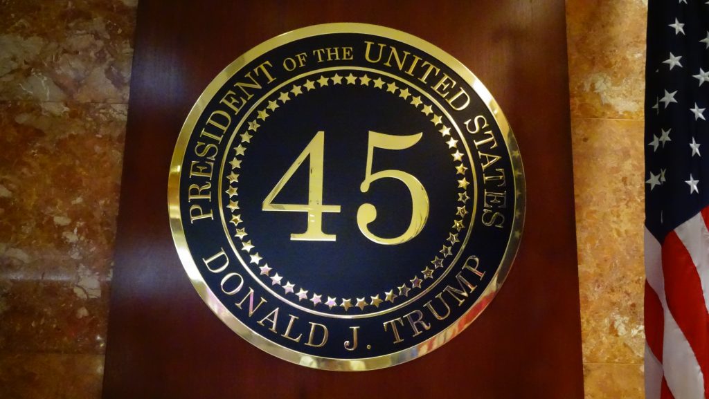 The Trump Bar is now "45"