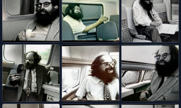 Allen Ginsberg Masturbating on an Amtrak Train. Craiyon.com