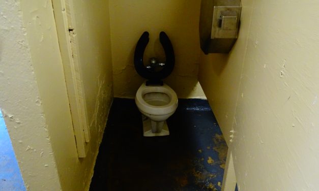Dungeon-Like Bathroom at the End of the Road. Bay Ridge, Bk. It’s Been a Life-Saver, or Something Like It.